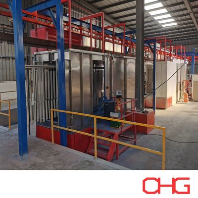 Otomatik Konveyör Sistemli ve Yöntem Tipi Özel Alüminyum Profil Toz Boya Üretim Hattı