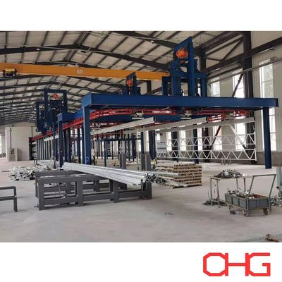 İyi bir fiyat. Metal yapısal parçalar ve PLC kontrol ünitesi için özel taşıyıcı sistemi toz kaplama üretim hattı çevrimiçi