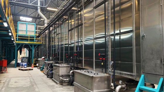 Electrophoretic E Coating Line designed for automotive battery housings ensuring corrosion protection and uniform coating application