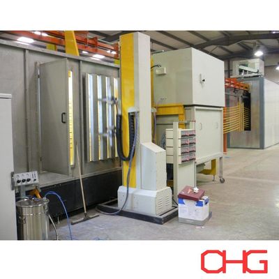 Elektrostatik püskürtme tabancaları ile profiller için en üst toz kaplama üretim hattı