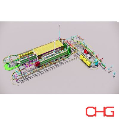 Metal Altyapı Elektroforiz Elektroforetik Kaplama Ön İşleme Hatı Özellik Seçeneğiyle