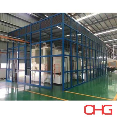 PVC/ Paslanmaz Çelik/ Karbon Çelik Toz Kaplama Makinesi Temiz Oda ile püskürtme kabin