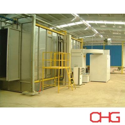 Paslanmaz çelik Otomatik püskürtme kabin Toz kaplama Elektrostatik boya kabin özelleştirilebilir