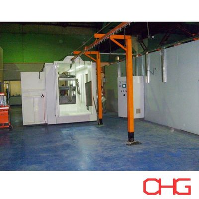 Karbon çelik püskürtme kabinli özel elci toz kaplama hattı