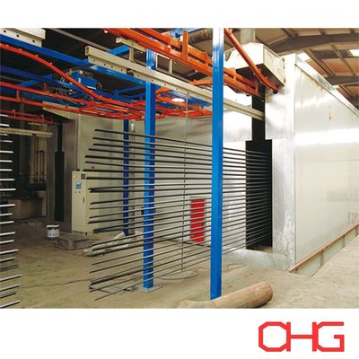 Alüminyum profilleri için otomatik özelleştirilmiş toz kaplama hattı Gelişmiş teknoloji