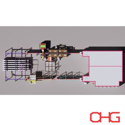 PLC Kontrol Birimi ve Kaplama Ekipmanı ile Özel Elektrostatik Toz Kaplama Liniyası