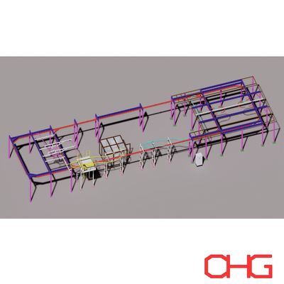 Yüksek performanslı toz kaplama hattı Çeşitli metal parçalar için otomatik toz kaplama sistemi Özel bir çözüm isteyin