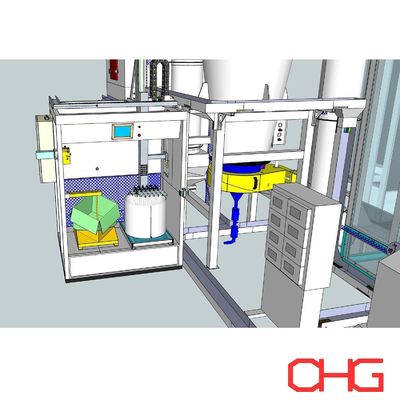 Elektrostatik toz kaplama ekipmanları için özelleştirilebilir kapalı devreli toz tedarik merkezi