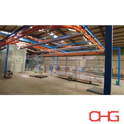 İyi bir fiyat. Alüminyum profiller ve donanım püskürtme ekipmanları için taşıyıcı sistemi desteklenen toz kaplama hattı çevrimiçi