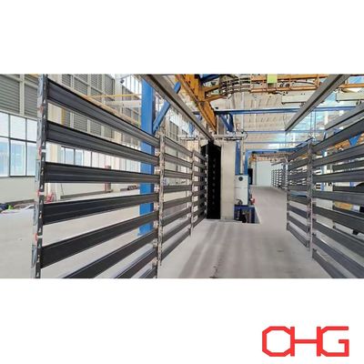 Metal Donanım püskürtme ekipmanları ve metal raflardaki profesyonel toz kaplama üretim hattı için PP püskürtme kabinleri