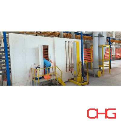 İyi bir fiyat. Metal raflar için güçsiz taşıyıcı sistemi gelişmiş toz kaplama hattı çevrimiçi