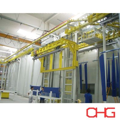 Çifte pistli güç ve kaplama üretim hattı için özel olarak tasarlanmış serbest taşıyıcı sistemi